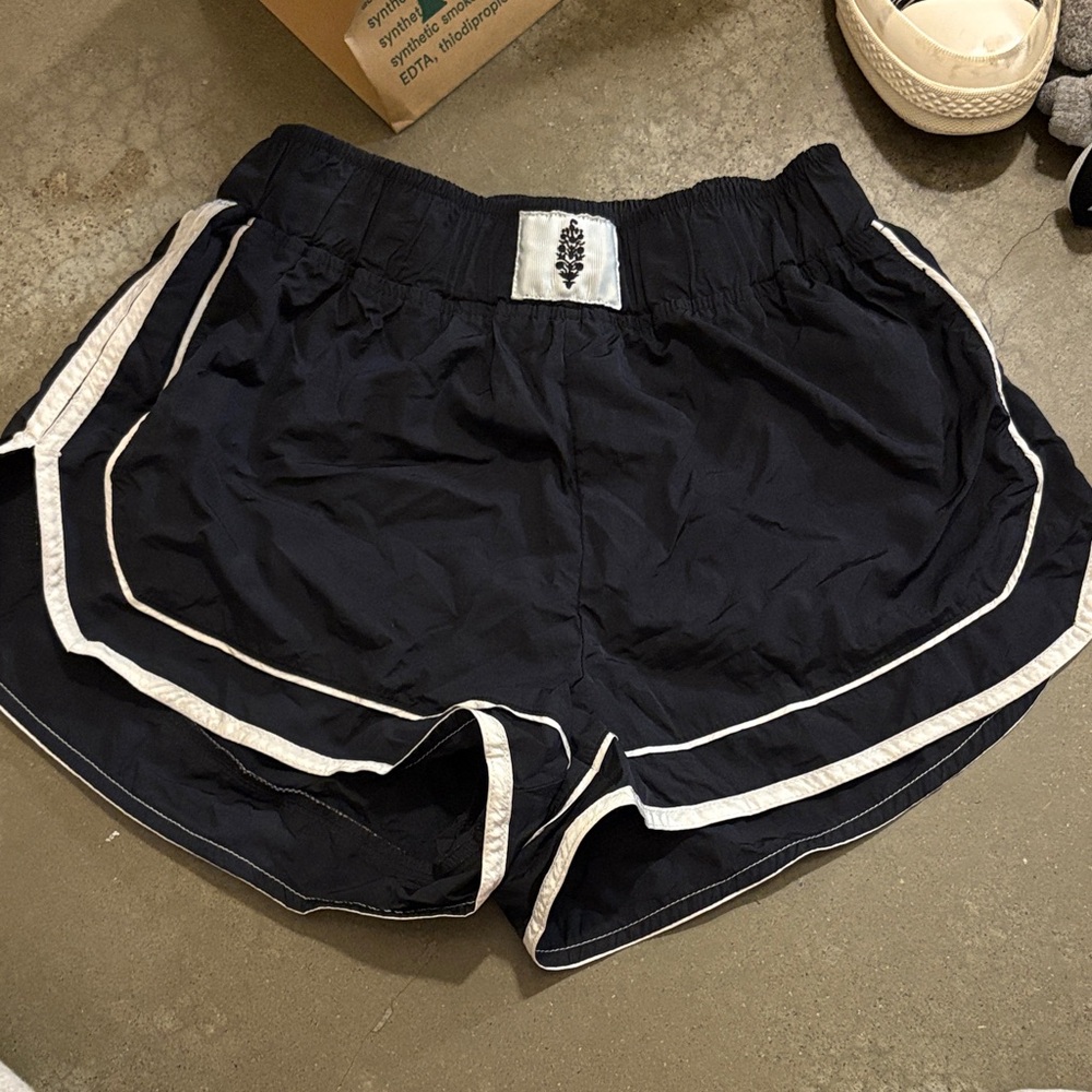 Free People Black Athletic Shorts